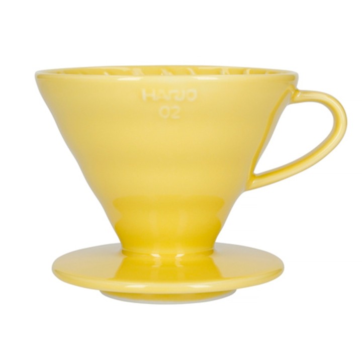 Hario V60-02 Keramik Dripper Gul 2 Kop. Hario V60-02 Keramik Dripper Gul 2 Kop.