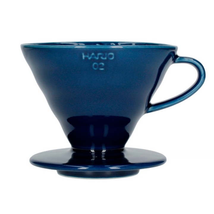 Hario V60-02 Keramik Dripper Mørkeblå 2 Kop. Hario V60-02 Keramik Dripper Mørkeblå 2 Kop.
