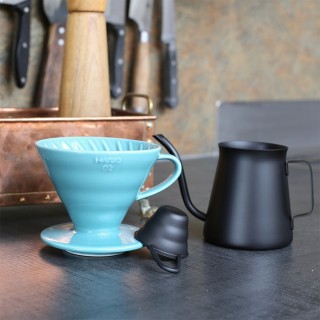 Hario V60-02 Keramik Dripper Lyseblå 2 Kop.