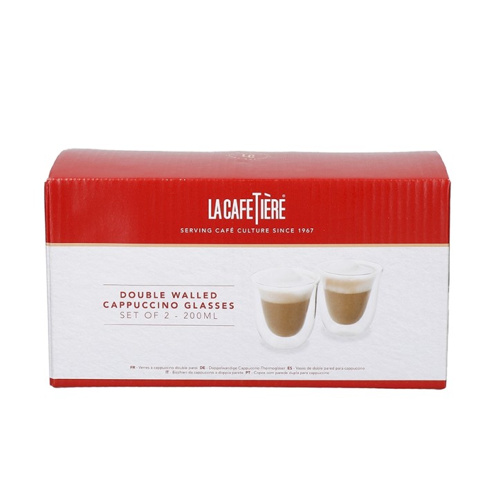 La Cafetière Dobbeltvægget Cappuccino 20 cl 3 x 2 Stk