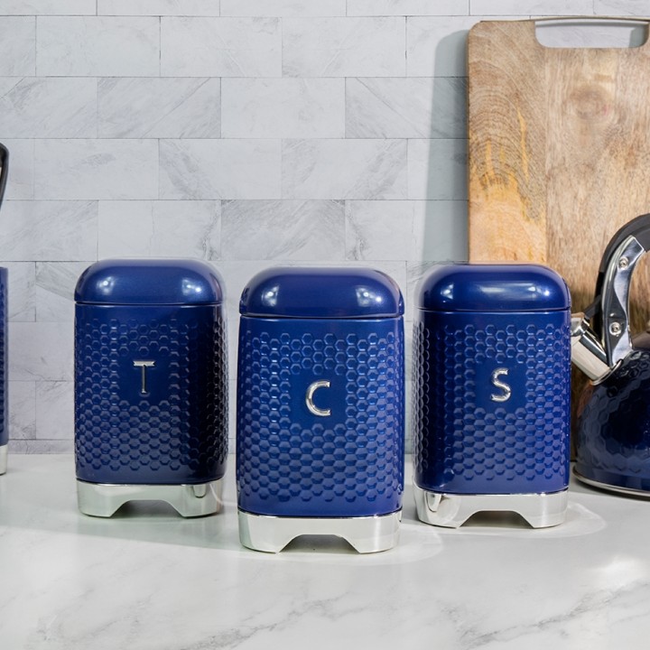 KitchenCraft Lovello Beholdere Navy 3 Stk KitchenCraft Lovello Beholdere Navy 3 Stk