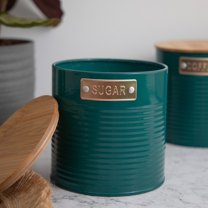 KitchenCraft Beholdere Mørkegrøn 3 Stk KitchenCraft Beholdere Mørkegrøn 3 Stk