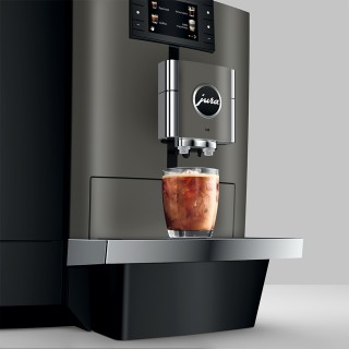 Jura X10 (EA) Dark Inox Espressomaskine Inkl. 2,5L Cooler, Pleje, Kaffe, Fast vandtilslutning & Opsætning