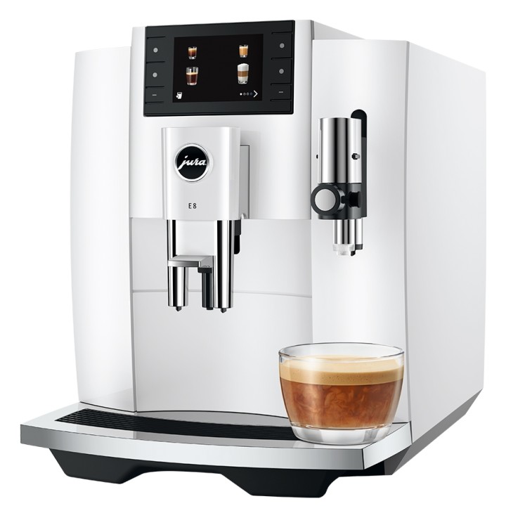 Jura E8 (EC) Piano White Espressomaskine Inkl. Startpakke