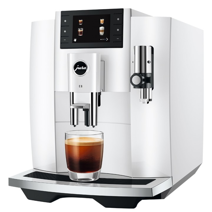 Jura E8 (EC) Piano White Espressomaskine Inkl. Startpakke