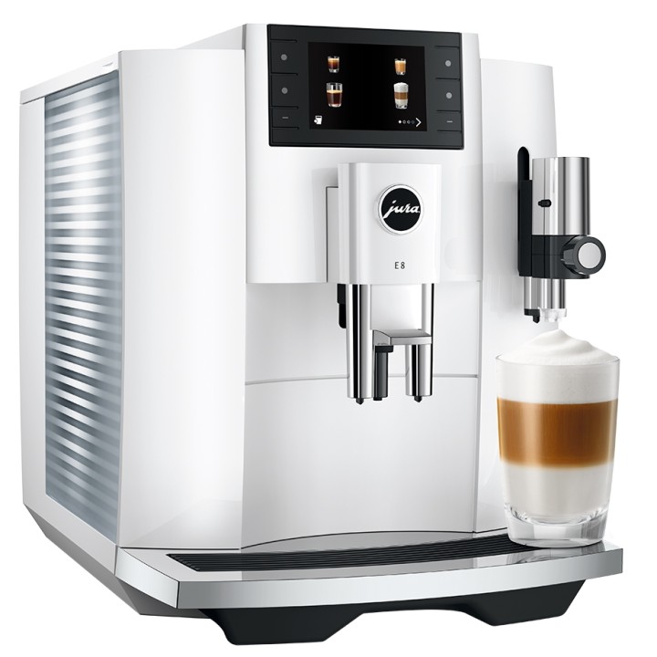 Jura E8 (EC) Piano White Espressomaskine Inkl. Startpakke