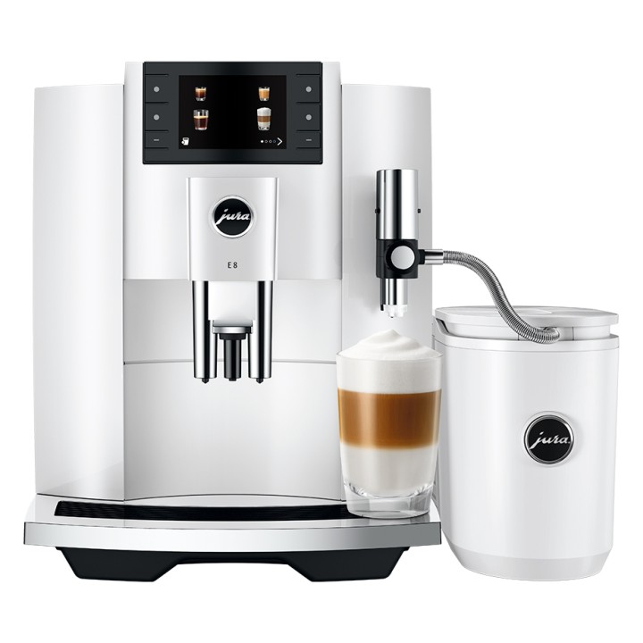 Jura E8 (EC) Piano White Espressomaskine Inkl. Startpakke