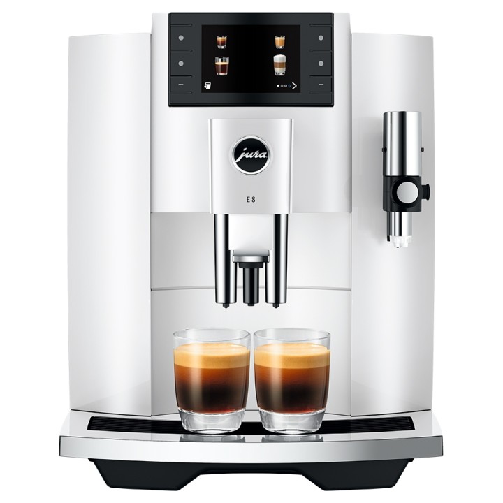 Jura E8 (EC) Piano White Espressomaskine Inkl. Startpakke