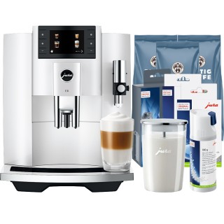 Jura E8 (EC) Piano White Espressomaskine Inkl. Startpakke