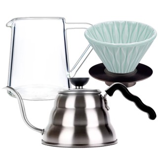 Loveramics Filterbryg Sæt Inkl. Smooth Dripper 2 Kop, Stand, Glaskande & V60 Kedel