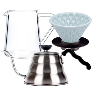Loveramics Filterbryg Sæt Inkl. Mellow Dripper 2 Kop, Stand, Glaskande & V60 Kedel