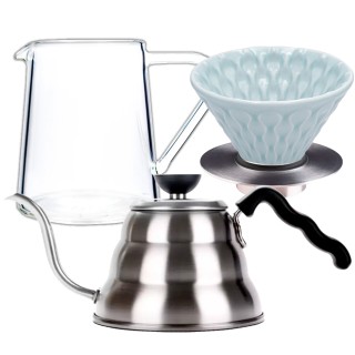 Loveramics Filterbryg Sæt Inkl. Mellow Dripper 2 Kop, Stand, Glaskande & V60 Kedel