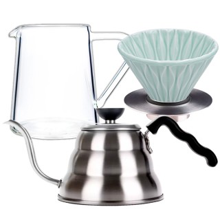 Loveramics Filterbryg Sæt Inkl. Smooth Dripper 2 Kop, Stand, Glaskande & V60 Kedel