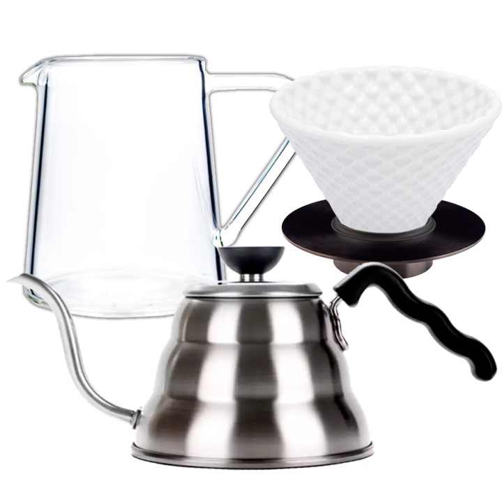 Loveramics Filterbryg Sæt Inkl. Strong Dripper 2 Kop, Stand, Glaskande & V60 Kedel Loveramics Filterbryg Sæt Inkl. Strong Dripper 2 Kop, Stand, Glaskande & V60 Kedel