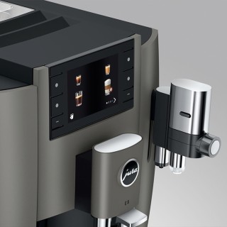 Jura E8 (EC) Dark Inox Espressomaskine Inkl. Tilbehør, Pleje & 3kg Super Crema