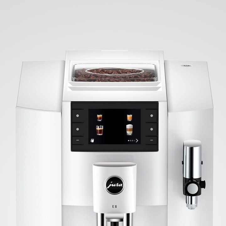 Jura E8 (EC) Piano White Espressomaskine Inkl. Startpakke