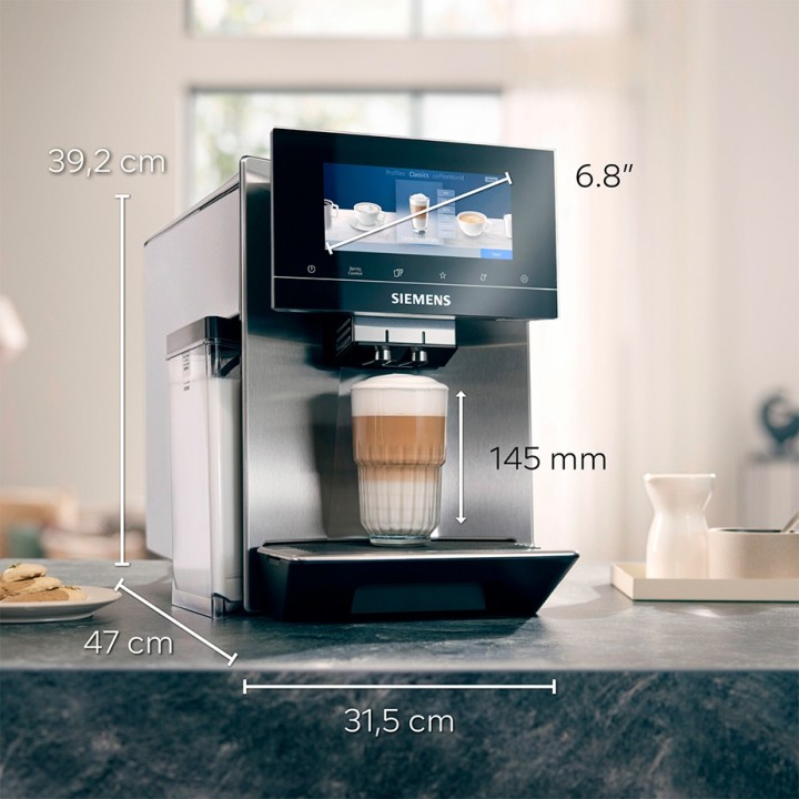 Siemens TQ905R03 EQ900 s500 Espressomaskine Inkl. 6kg Rigtig Kaffe