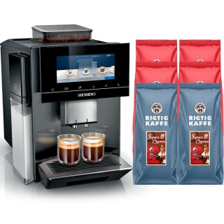 Siemens TQ905RZ5 EQ900 Plus Espressomaskine Inkl. 6kg Rigtig Kaffe Siemens TQ905RZ5 EQ900 Plus Espressomaskine Inkl. 6kg Rigtig Kaffe