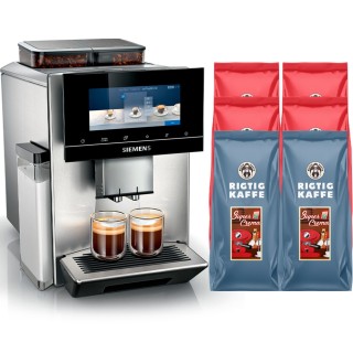Siemens TQ907R03 EQ900 s700 Espressomaskine Inkl. 6kg Rigtig Kaffe Siemens TQ907R03 EQ900 s700 Espressomaskine Inkl. 6kg Rigtig Kaffe