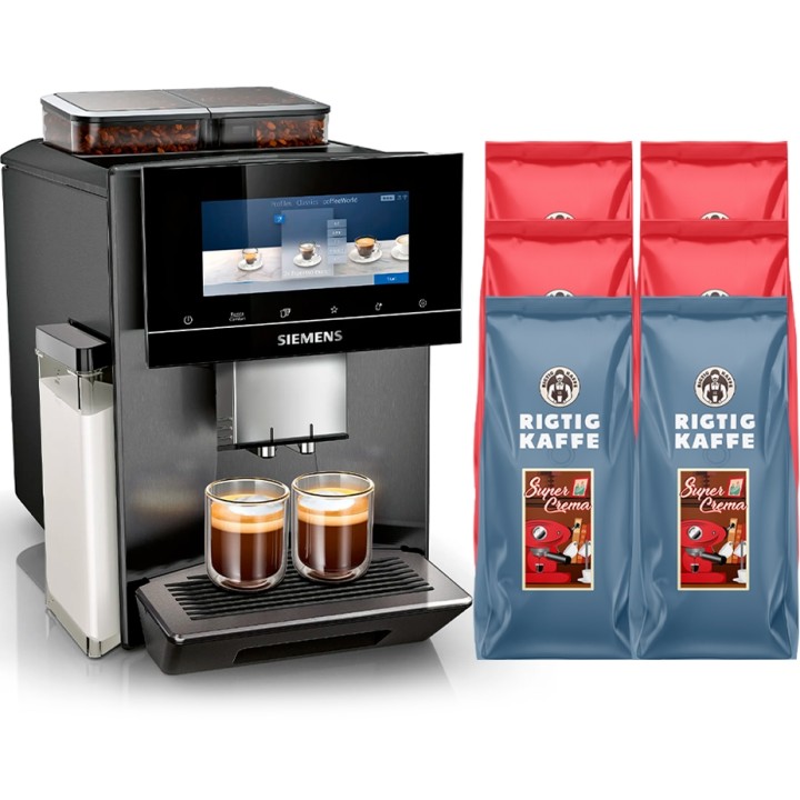 Siemens TQ907R05 EQ900 s700 Espressomaskine Inkl. 6kg Rigtig Kaffe