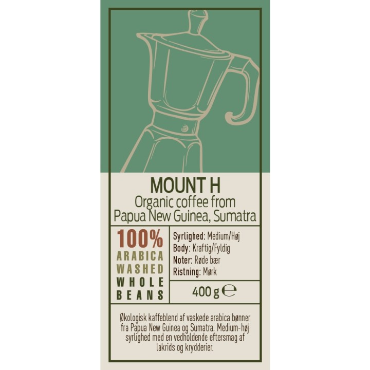 Rigtig Kaffe Organic Mount H v/24kg Hele kaffebønner Rigtig Kaffe Organic Mount H v/24kg Hele kaffebønner