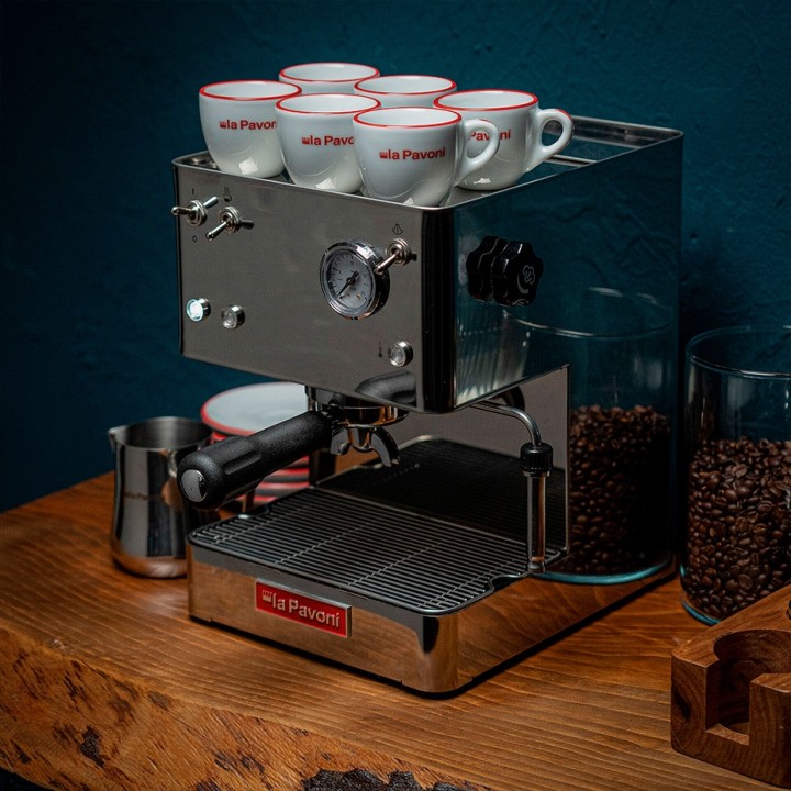La Pavoni New Casa Bar Stål Espressomaskine