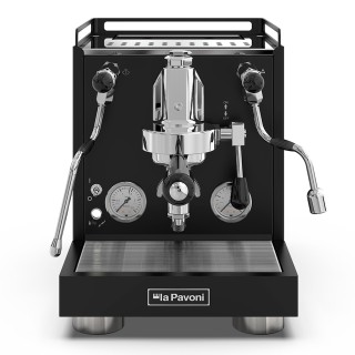 La Pavoni New Cellini Evolution Sort LPSCVB01NO Inkl. Eureka Mignon Perfetto Espressokværn, Baristaudstyr & Kopper