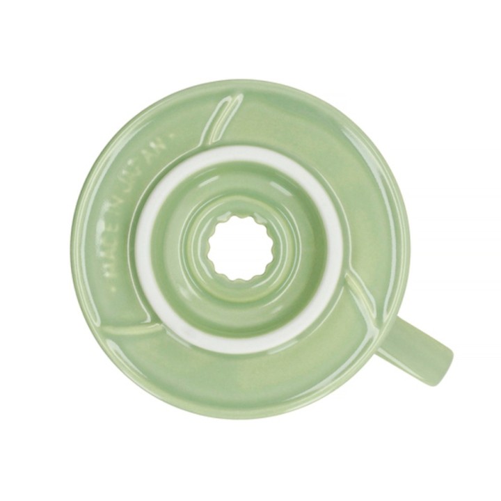 Hario V60-02 Keramik Dripper Smokey Grøn 2 Kop. Hario V60-02 Keramik Dripper Smokey Grøn 2 Kop.