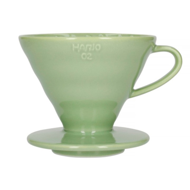 Hario V60-02 Keramik Dripper Smokey Grøn 2 Kop. Hario V60-02 Keramik Dripper Smokey Grøn 2 Kop.