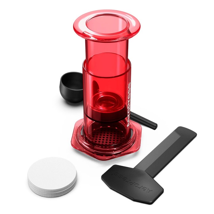 AeroPress Clear Rød Rejsebrygger AeroPress Clear Rød Rejsebrygger