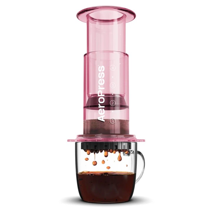 AeroPress Clear Pink Rejsebrygger AeroPress Clear Pink Rejsebrygger