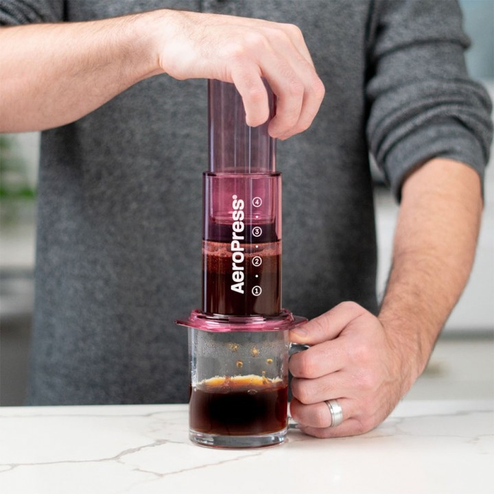 AeroPress Clear Pink Rejsebrygger AeroPress Clear Pink Rejsebrygger