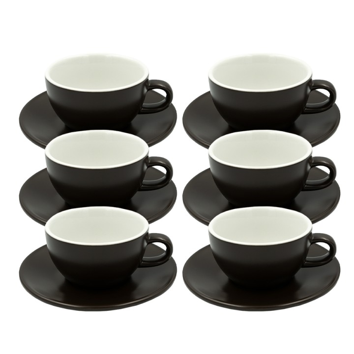 Club House Tulipano Cappuccino m. Underkop Mat Brun 26 cl 6 Stk