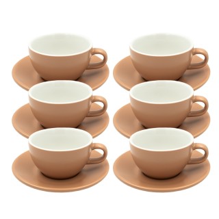 Club House Tulipano Cappuccino m. Underkop Mat Beige 26 cl 6 Stk