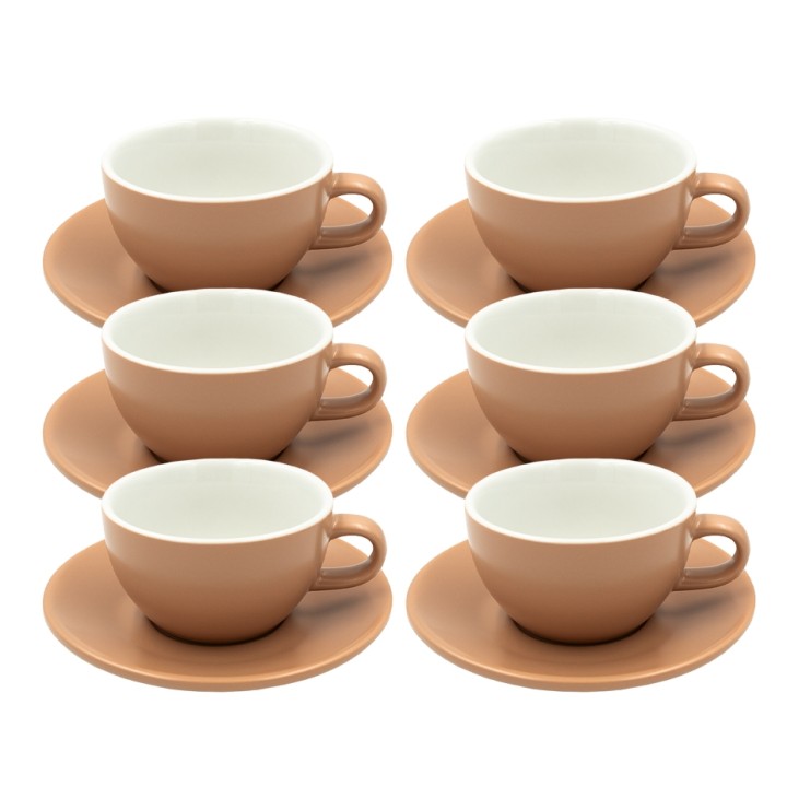 Club House Tulipano Cappuccino m. Underkop Mat Beige 26 cl 6 Stk