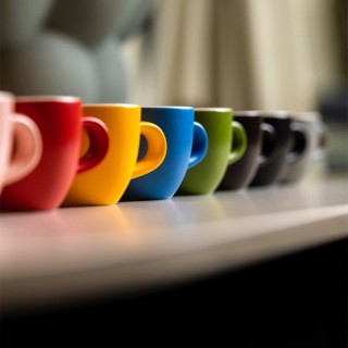 Club House Tulipano Espresso m. Underkop Mat Gul 7 cl 6 Stk