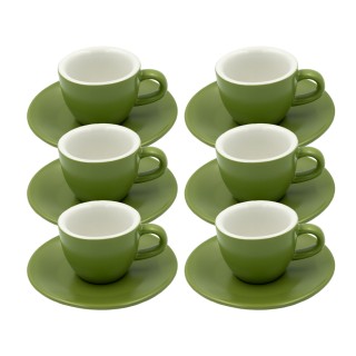 Club House Tulipano Espresso m. Underkop Mat Grøn 7 cl 6 Stk