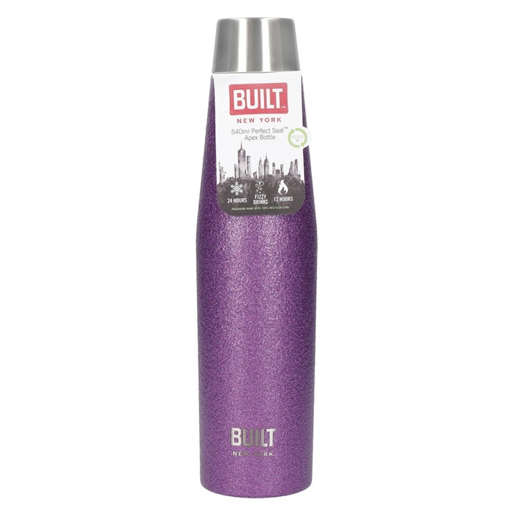 BUILT Apex Termoflaske 0,54 L Lilla Glitter