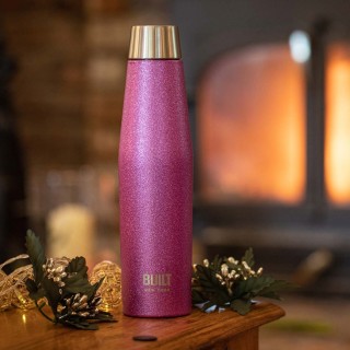 BUILT Apex Termoflaske 0,54 L Lilla Glitter BUILT Apex Termoflaske 0,54 L Lilla Glitter