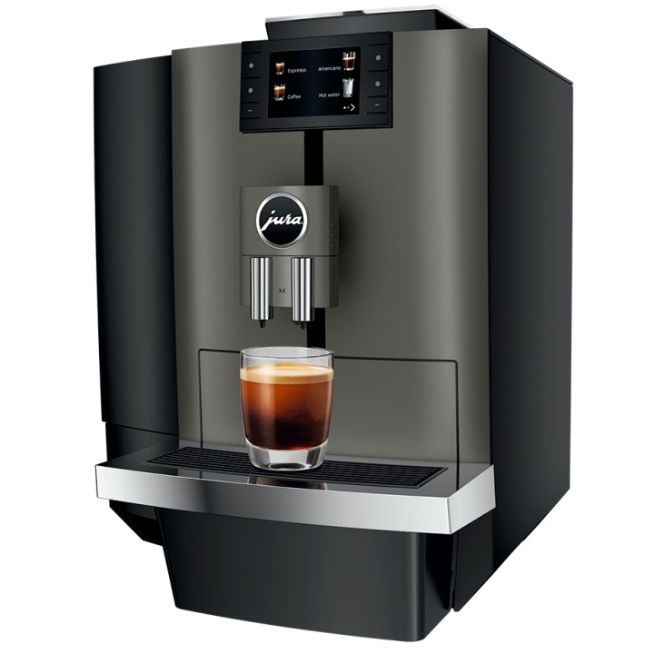 Jura X4 (EA) Dark Inox Espressomaskine Inkl. Startpakke Jura X4 (EA) Dark Inox Espressomaskine Inkl. Startpakke