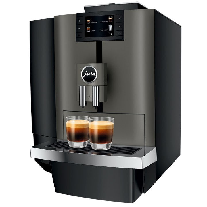 Jura X4 (EA) Dark Inox Espressomaskine Inkl. Startpakke Jura X4 (EA) Dark Inox Espressomaskine Inkl. Startpakke