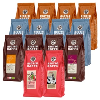 Rigtig Kaffe Mixpakke 6,2kg Hele kaffebønner