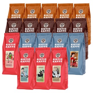 Rigtig Kaffe Mixpakke 8kg Hele kaffebønner