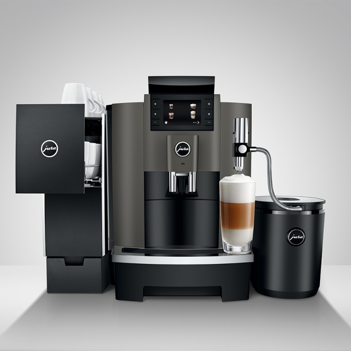 Jura W8 (EA) Dark Inox Espressomaskine Inkl. Startpakke Jura W8 (EA) Dark Inox Espressomaskine Inkl. Startpakke