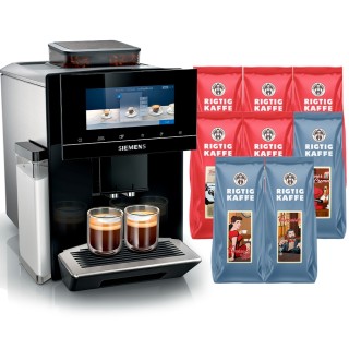 Siemens TQ903R09 EQ900 Espressomaskine Inkl. 4kg Rigtig Kaffe Siemens TQ903R09 EQ900 Espressomaskine Inkl. 4kg Rigtig Kaffe