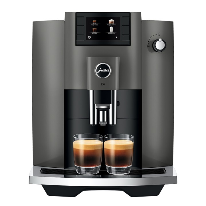 Jura E6 (EC) Dark Inox Espressomaskine Inkl. Pleje & 3kg Kaffe
