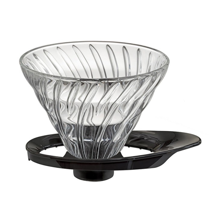 Hario V60-02 Glas Dripper Sort 2 Kop. Hario V60-02 Glas Dripper Sort 2 Kop.
