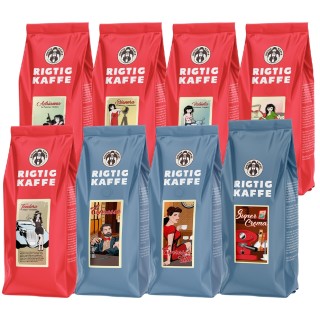 Rigtig Kaffe Mixpakke 24kg Hele kaffebønner