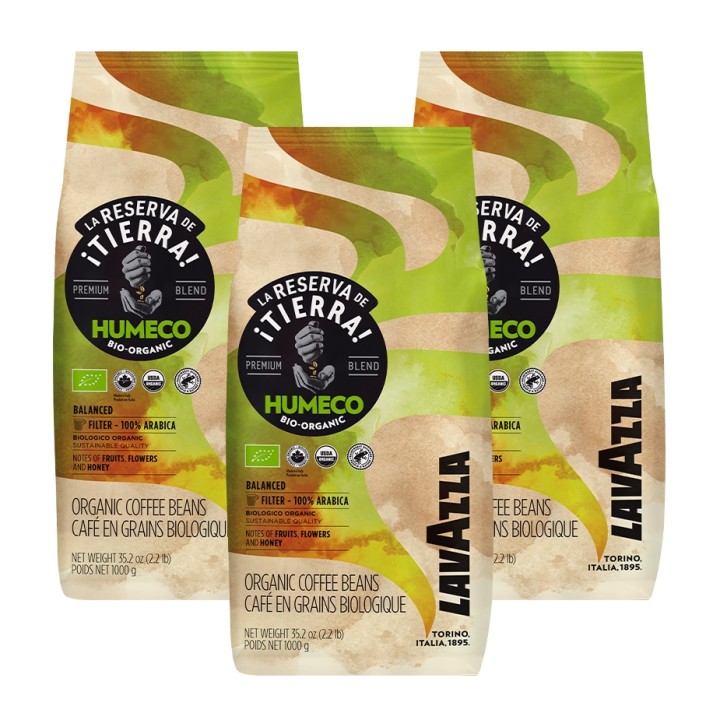 Lavazza La Reserva de Tierra Humeco Økologisk 3kg Hele kaffebønner Lavazza La Reserva de Tierra Humeco Økologisk 3kg Hele kaffebønner