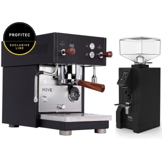 Profitec MOVE Espressomaskine - Exclusive Line Inkl. Eureka Atom Touch 65 Mat Sort kværn